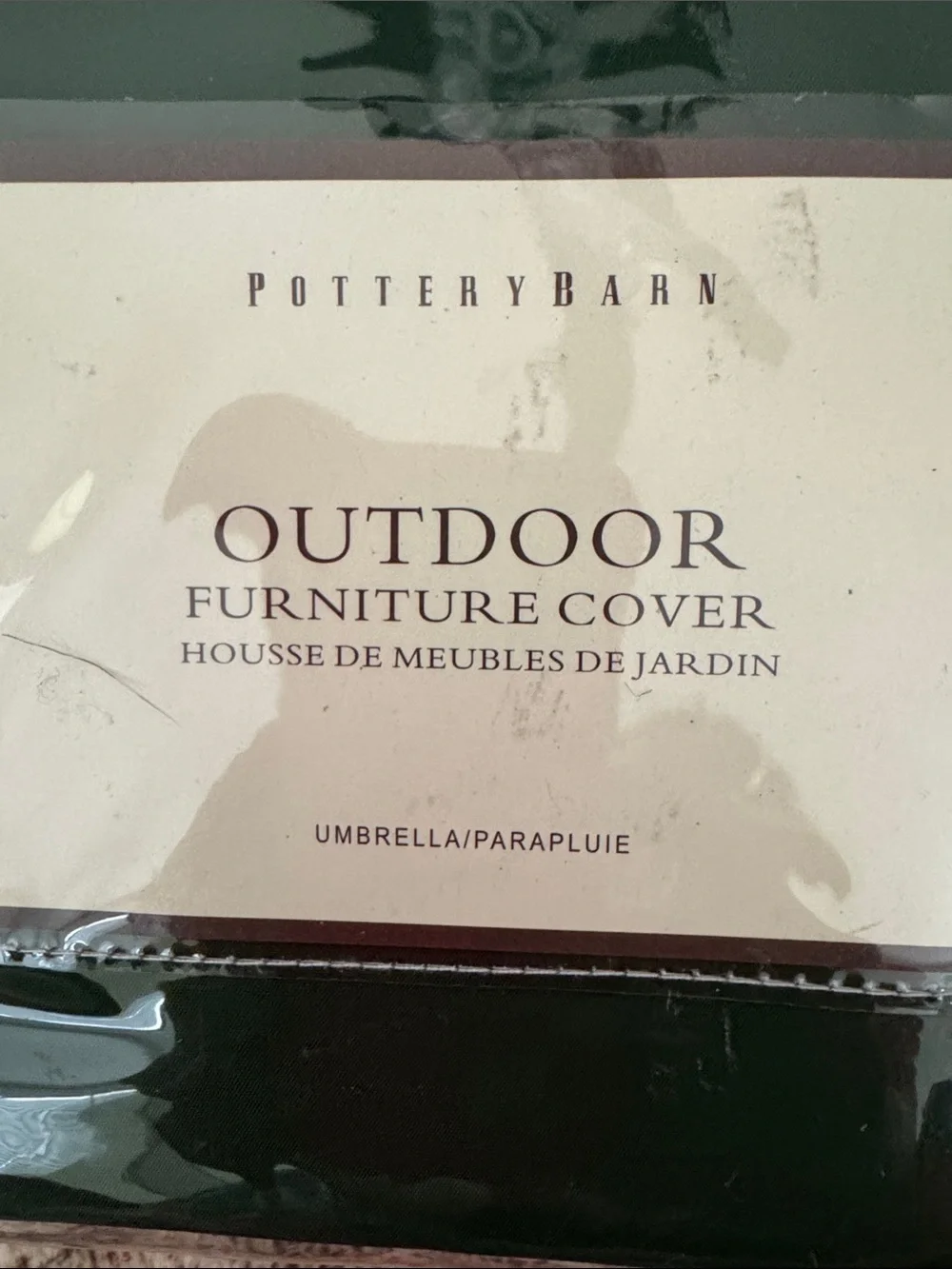 New Pottery Barn 6 ft Poly Canvas umbrella cover